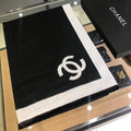 CC Scarf 180 CM In Black Mix White Cashmere 360523