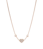 HAPPY HEART NECKLACE 3 MOTIFS DIAMOND