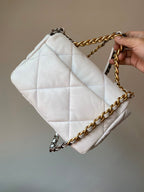 Chanel 2026 Flap Bag 26cm White Lambskin With Gold Hardware