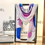 CC Square Scarf 140 CM In Colorful Silk Twill 288636