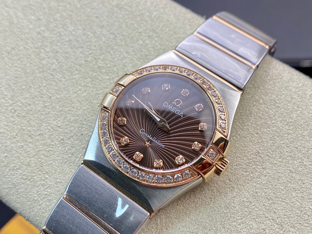 Omega  Constellation 27mm Quartz Chocolate Dial