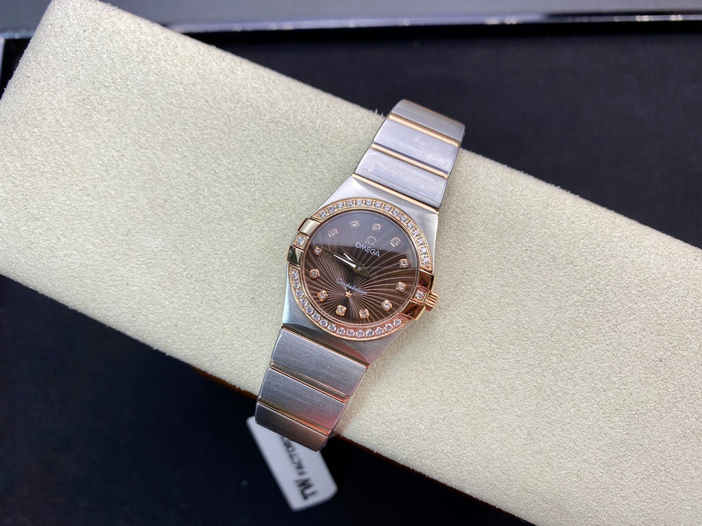 Omega  Constellation 27mm Quartz Chocolate Dial