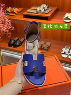 SANTORINI SANDAL AZURE CALFSKIN