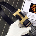 HM Original Belt 38mm Black Cowhide Gold Buckle 620273