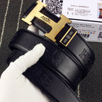 HM Original Belt 38mm Black Cowhide Gold Buckle 620273