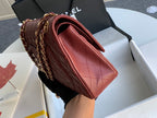 flap bag medium 25 wine caviar ghw