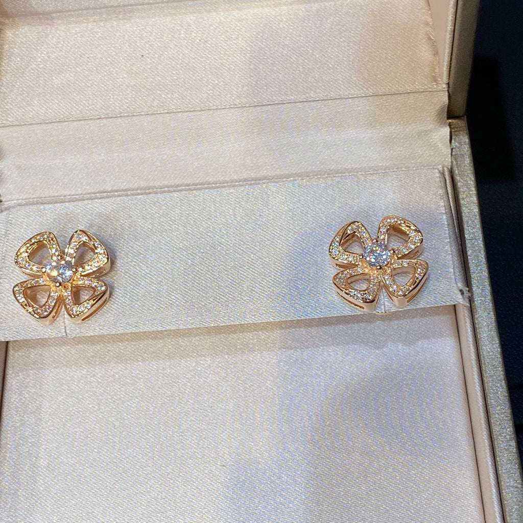 BVL FIOREVER DIAMOND STUD EARRINGS