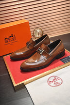 HM Men's Loafer Brown Patent Leather 526111