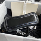 Chanel 25 Gabrielle Black White  20cm Calfskin 289506