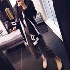 CC Scarf 180 CM In Black Mix White Cashmere 360523