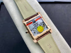 Cartier Tank 34mm Brown Gold White Dial
