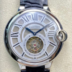 Cartier Balloon 46mm Black Silver Tourbillon