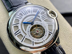 Cartier Balloon 46mm Black Silver Tourbillon