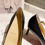 CL Simplenodo Bow Pumps 85mm Nappa Leather Black