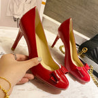 CL Simplenodo Bow Pumps 85mm Patent Leather Red