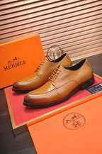 HM Men's Dress Shoe Brown Sheepskin