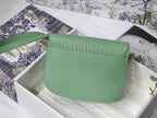 MEDIUM CD BOBBY 22CM BLUE GREEN CALFSKIN GOLD HARDWARE