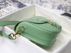 MEDIUM CD BOBBY 22CM BLUE GREEN CALFSKIN GOLD HARDWARE