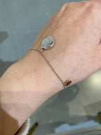 H Classic Sliver Coin Bracelet