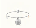 H Classic Sliver Coin Bracelet