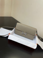 CONSTANCE TO GO 20.5 GREY EPSOM SILVER  HARDWARE