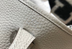 Mini Evelyne 18cm Light Grey Togo Silver Hardware