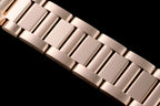 pasha 35mm automatic pink gold white dial diamond bezel