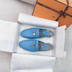 HM Oz Mule Blue Cowhide 348087