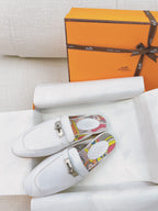 HM Oz Mule White Cowhide 348089