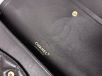 flap bag jumbo 30 dark grey lambskin gold hardware