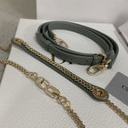 mini lady 17 rock gray lambskin