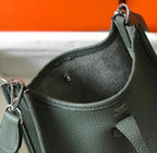 Mini Evelyne 18cm Almond Green Togo Silver Hardware