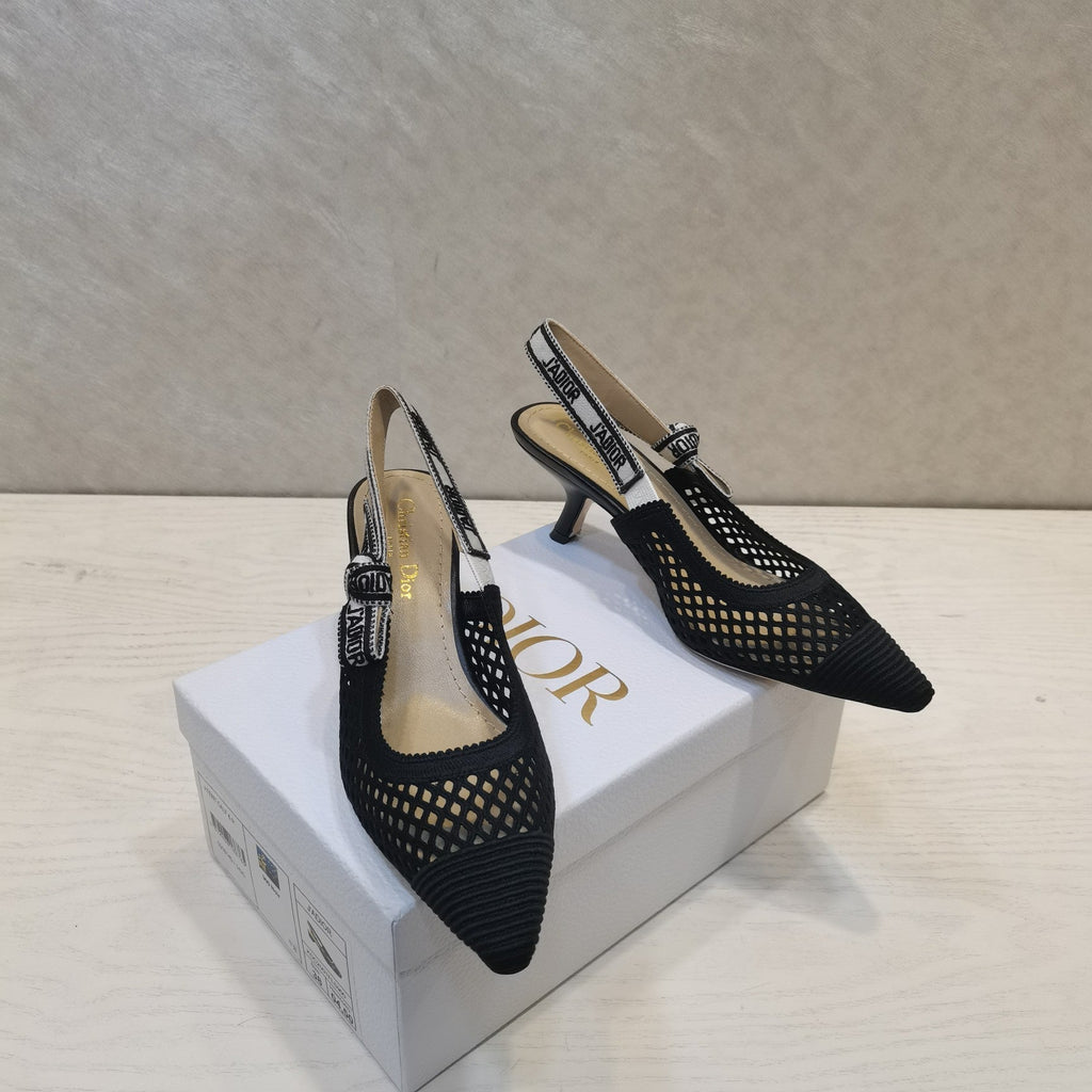 CD 25 J'Adior Slingback Heel Mesh and Leather 237890