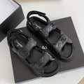 CC Dad Sandal All Black Calfskin