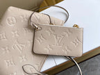 NEVERFULL MM 32 TOURTERELLE GRAY MONOGRAM EMPREINTE LEATHER