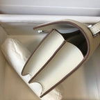 constance 24 cream epsom leather silver hardware