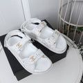 CC 25S Dad Sandal White  Tweed Calfskin
