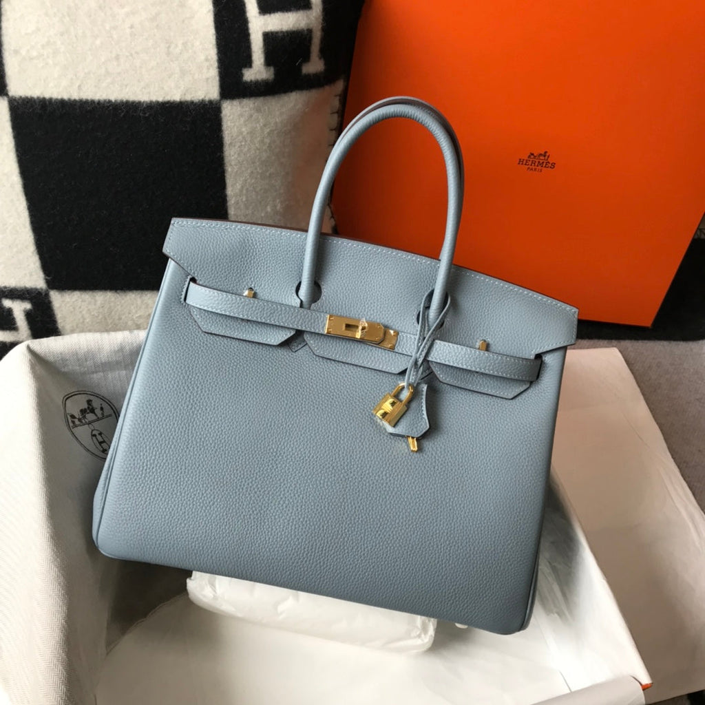 HM BIRKIN 35CM SKY BLUE TOGO LEATHER GOLD HARDWARE