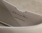 MEDIUM CD BOBBY 22CM DARK BROWN CALFSKIN GOLD HARDWARE