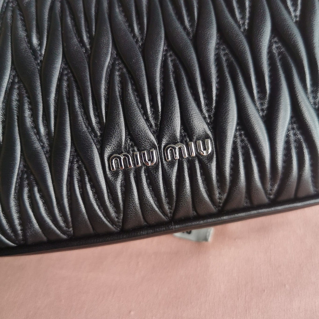 CRYSTAL CHAIN 21 BAG IN BLACK LAMBSKIN