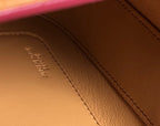 LOE GOYA BAG 18 IN CHERRY RED SILK CALFSKIN
