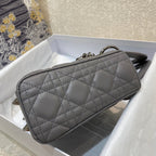 small lady 20 gray lambskin shw