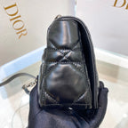 SMALL CARO BAG 20 BLACK MACROCANNAGE CALFSKIN BLACK HARDWARE