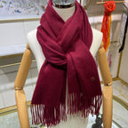 LP Grande Unita Scarf 200 CM In Burgundy Cashmere 645525