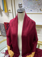 LP Grande Unita Scarf 200 CM In Burgundy Cashmere 645525