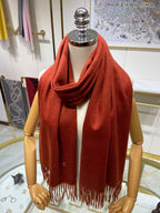 LP Grande Unita Scarf 200 CM In Gac Red Cashmere 645518