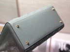 medium lady 24 grey patent calfskin