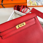 Kelly Danse II 22cm Red Evercolor Leather Ghw