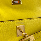 Kelly Danse II 22cm Yellow Evercolor Leather Ghw