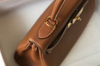 HM KELLY 25CM YELLOW OCHRE TOGO GOLD HARDWARE